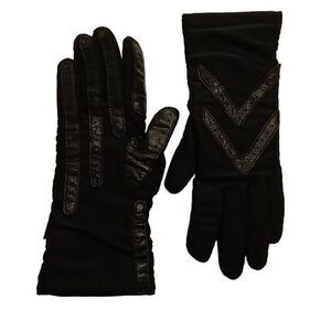 Isotoner Women's Spandex Touchscreen Gloves Black
